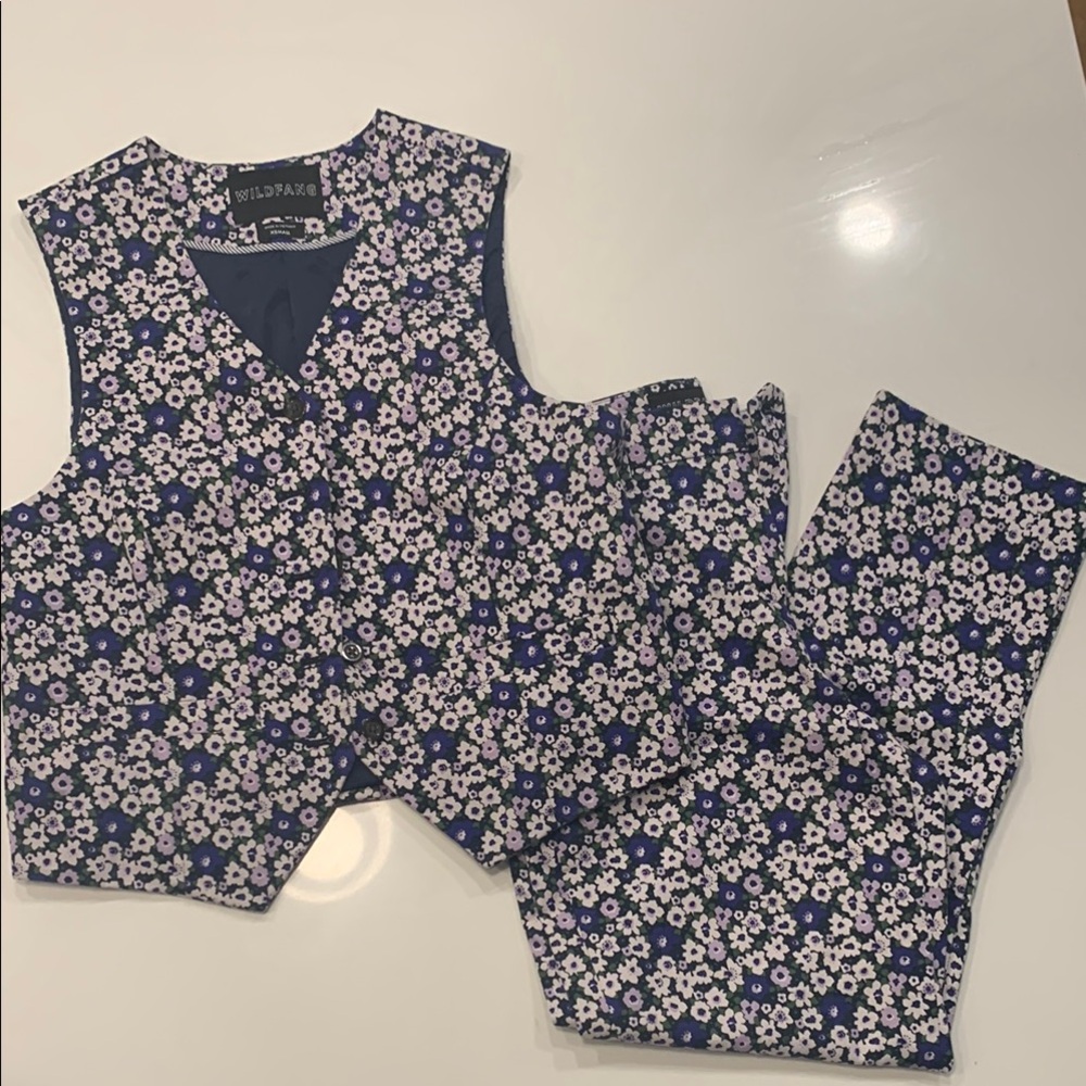 Wildfang Empower Floral Vest and Pants